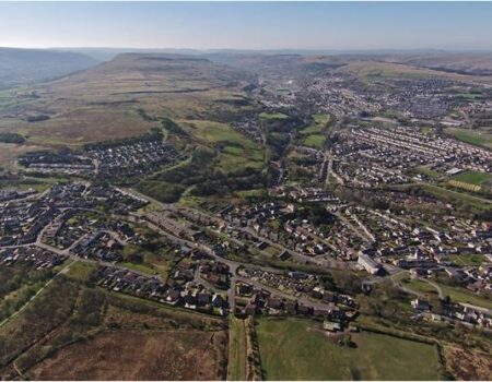 Aerial View of Blaenau Gwent - Credit: Bill Hillier