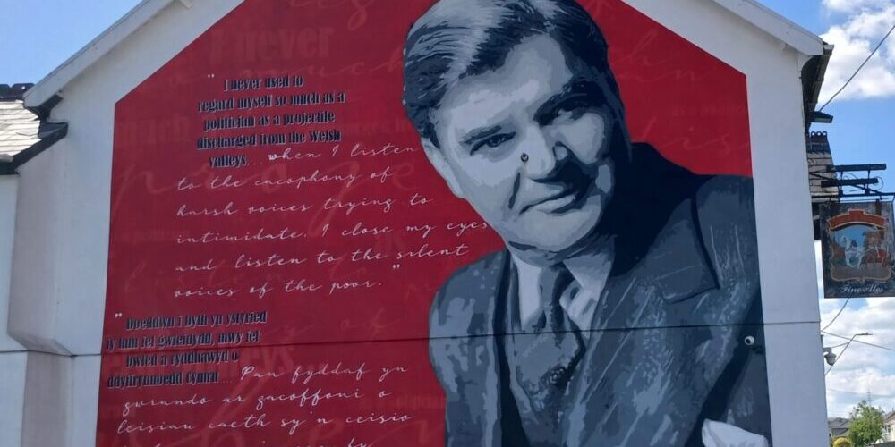 Nye Bevan mural Blaenau Gwent Heritage Forum
