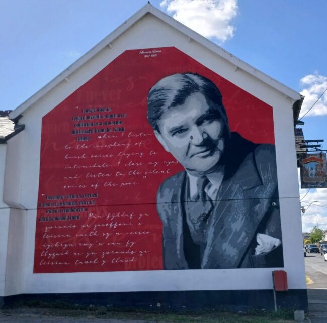 Nye Bevan mural Blaenau Gwent Heritage Forum